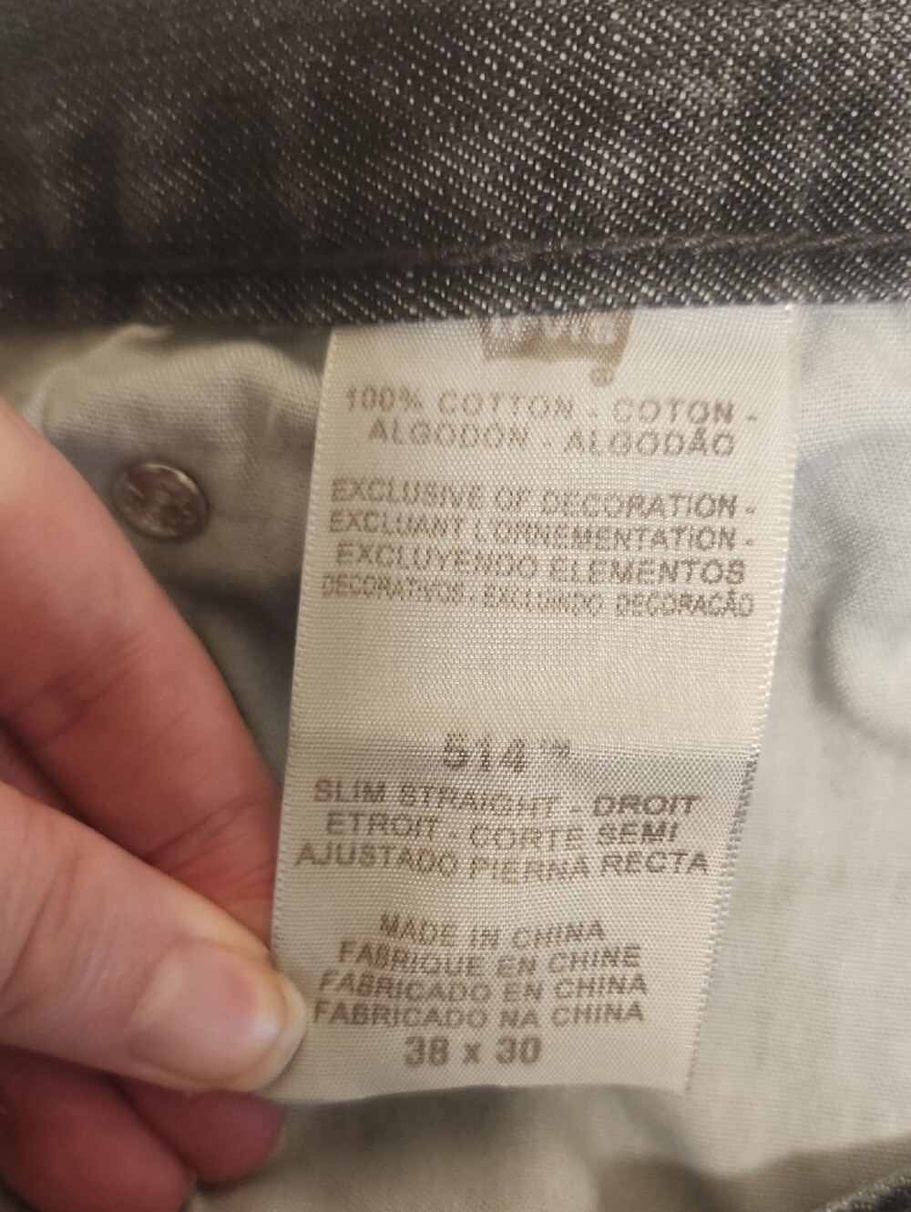 514 Levi's Jeans - 38 X 30 - Picture 9 of 9